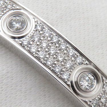 カルティエ Cartier ラブブレス パヴェ 12石ダイヤモンド N6033602 ホワイトゴールド K18WG ダイヤモンド #17 ブレスレット 750 18K 18金 WG