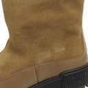 エルメス HERMES ショートブーツ ジャーニー H242069Z ブラウンフュメ×エクリュ カーフ シープスキン ヴォーヴェロア #36 ブーツ 新品 未使用 セリエワッペン 靴 茶