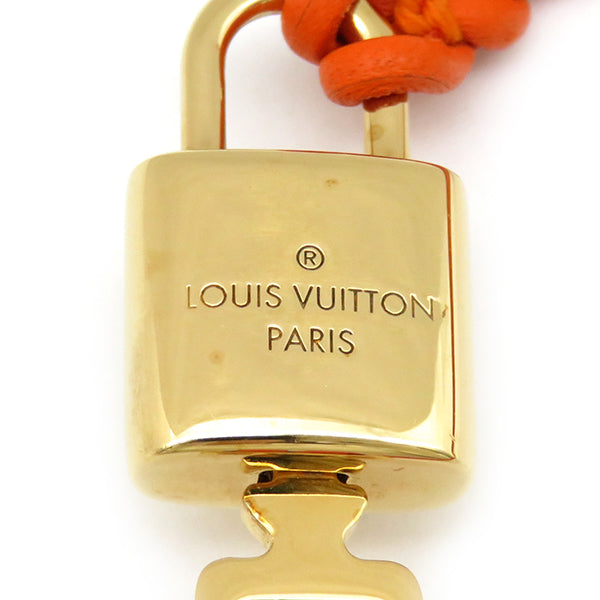 ルイヴィトン LOUIS VUITTON LV パドロック M8522F オランジュ カーフ GP ブレスレット ゴールド金具 小物 アクセサリー ブラスレ LVイニシャル