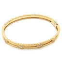 ヴァンクリーフアーペル Van Cleef & Arpels ペルレ クローバー ミディアム VCARP6X600 イエローゴールド K18YG ダイヤモンド 14038 ブレスレット 18K 750