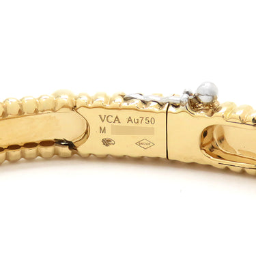 ヴァンクリーフアーペル Van Cleef & Arpels ペルレ クローバー ミディアム VCARP6X600 イエローゴールド K18YG ダイヤモンド 14038 ブレスレット 18K 750