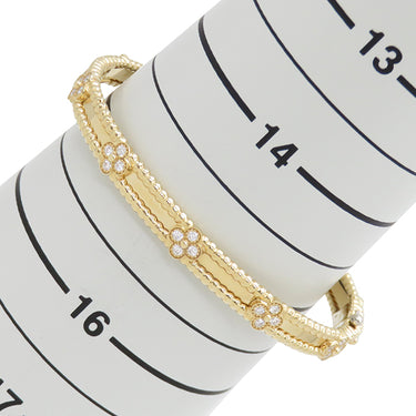 ヴァンクリーフアーペル Van Cleef & Arpels ペルレ クローバー ミディアム VCARP6X600 イエローゴールド K18YG ダイヤモンド 14038 ブレスレット 18K 750