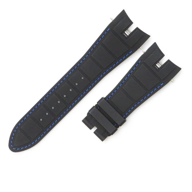 ロジェデュブイ ROGER DUBUIS エクスカリバー EX45用 ラバー バンド ネイビー ラバー 腕時計パーツ 未使用 純正 替え ベルト バネ棒 27mm ネイビー 紺