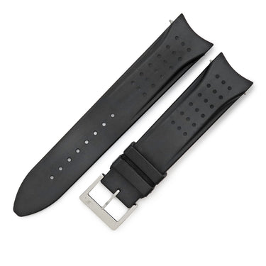 ジャガールクルト JAEGER LECOULTRE ブラック クロコダイル ステンレススチール 純正尾錠 腕時計パーツ 純正 替え ベルト ストラップ バンド バネ棒 尾錠付き 22mm ブラック 黒