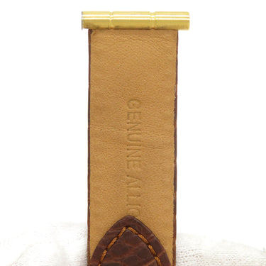 ブシュロン BOUCHERON リフレ用 クロコバンド ブラウン クロコダイル GP 純正バックル 腕時計パーツ 純正 替え ベルト ストラップ 本革 純正GP製バックル付き 17ｍｍ ブラウン 茶