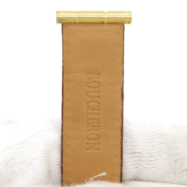 ブシュロン BOUCHERON リフレ用 クロコバンド ブラウン クロコダイル GP 純正バックル 腕時計パーツ 純正 替え ベルト ストラップ 本革 純正GP製バックル付き 17ｍｍ ブラウン 茶