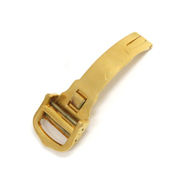 カルティエ Cartier 純正 12mm幅 イエローゴールド GP 腕時計パーツ フォールディング Dバックル パーツ 替え 交換 予備 部品 イエローGP