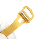 カルティエ Cartier 純正 12mm幅 イエローゴールド GP 腕時計パーツ フォールディング Dバックル パーツ 替え 交換 予備 部品 イエローGP