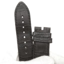 ヴァシュロン・コンスタンタン VACHERON CONSTANTIN 弓型 Rカン カーフエンド ブラック クロコダイル 腕時計パーツ 純正 替え クロコ ベルト ストラップ 予備 22ｍｍ 黒 ブラック