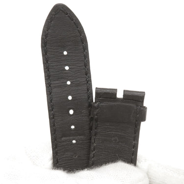 ヴァシュロン・コンスタンタン VACHERON CONSTANTIN 弓型 Rカン カーフエンド ブラック クロコダイル 腕時計パーツ 純正 替え クロコ ベルト ストラップ 予備 22ｍｍ 黒 ブラック