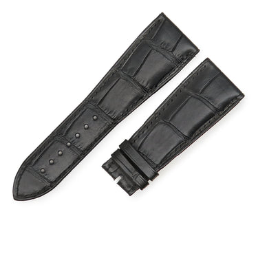 ピアジェ PIAGET ブラック クロコダイル 腕時計パーツ 純正 替え クロコ ベルト バンド ストラップ 26ｍｍ ブラック 黒