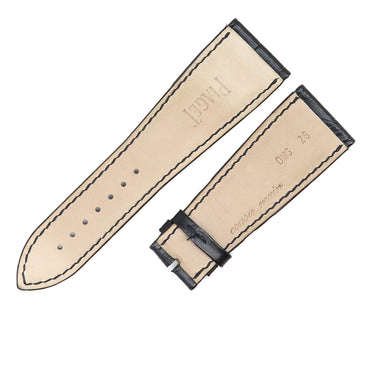 ピアジェ PIAGET ブラック クロコダイル 腕時計パーツ 純正 替え クロコ ベルト バンド ストラップ 26ｍｍ ブラック 黒