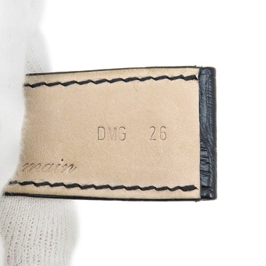 ピアジェ PIAGET ブラック クロコダイル 腕時計パーツ 純正 替え クロコ ベルト バンド ストラップ 26ｍｍ ブラック 黒