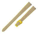 ヴァンクリーフアーペル Van Cleef & Arpels イエロー クロコダイル 腕時計パーツ 未使用 純正 替え クロコ ベルト バンド ストラップ 11ｍｍ バネ棒付き 艶 イエロー 黄色