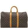 ルイヴィトン LOUIS VUITTON キーポル 45 M41428 モノグラム モノグラムキャンバス ボストンバッグ ゴールド金具 茶 ネームタグに刻印あり 鍵/パドロック欠品