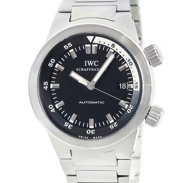 IWC IWC アクアタイマー オートマティック IW354805 自動巻き メンズ ブラック バー 回転式インナーベゼル