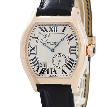 カルティエ Cartier CPCP トーチュXL パワーリザーブ8デイズ W1545851 手巻き メンズ K18PG無垢 ローマン ビッグデイト トノウ