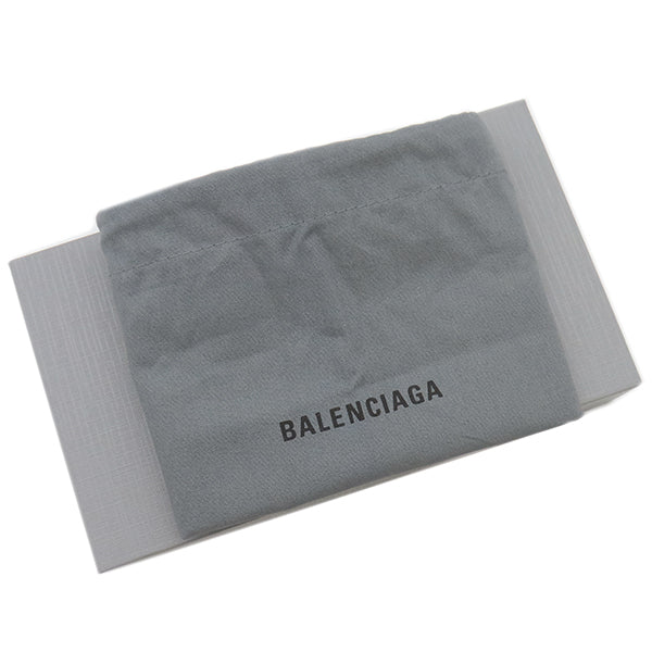 バレンシアガ BALENCIAGA エンベロープ コインパース 771310 グレー レザー コインケース シルバー金具 カードケース 小銭入れ