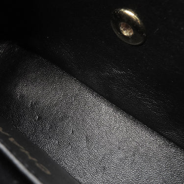 シャネル CHANEL ミニマトラッセ 17 チェーンショルダーバッグ ブラック コットン ショルダーバッグ ゴールド金具 黒 ココマーク