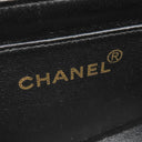 シャネル CHANEL ミニマトラッセ 17 チェーンショルダーバッグ ブラック コットン ショルダーバッグ ゴールド金具 黒 ココマーク