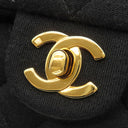 シャネル CHANEL ミニマトラッセ 17 チェーンショルダーバッグ ブラック コットン ショルダーバッグ ゴールド金具 黒 ココマーク