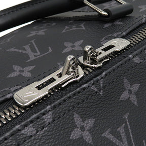 ルイヴィトン LOUIS VUITTON キーポル バンドリエール 55 M40605  モノグラムエクリプス モノグラムエクリプスキャンバス ボストンバッグ シルバー金具 旅行カバン 黒 グレー