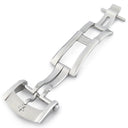 ゼニス ZENITH シルバー ステンレススチール 腕時計パーツ 新品同様 純正 18mm幅対応 Dバックル パーツ フォールディング 替え 予備 ステンレス シルバー 銀