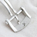 ゼニス ZENITH シルバー ステンレススチール 腕時計パーツ 新品同様 純正 18mm幅対応 Dバックル パーツ フォールディング 替え 予備 ステンレス シルバー 銀