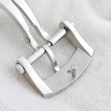 ゼニス ZENITH シルバー ステンレススチール 腕時計パーツ 新品同様 純正 18mm幅対応 Dバックル パーツ フォールディング 替え 予備 ステンレス シルバー 銀