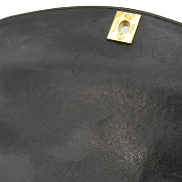 シャネル CHANEL ダイアナ 22 ブラック ラムスキン ショルダーバッグ ゴールド金具 黒 チェーンショルダー 肩掛け ヴィンテージ