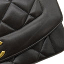 シャネル CHANEL ダイアナ 22 ブラック ラムスキン ショルダーバッグ ゴールド金具 黒 チェーンショルダー 肩掛け ヴィンテージ