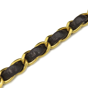 シャネル CHANEL ダイアナ 22 ブラック ラムスキン ショルダーバッグ ゴールド金具 黒 チェーンショルダー 肩掛け ヴィンテージ