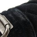 シャネル CHANEL ボーイシャネル  A67085 ブラック ベロア レザー ショルダーバッグ シルバー金具 黒 ミニ チェーンショルダー