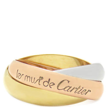 カルティエ Cartier トリニティ クラシック ホワイトゴールドXイエローゴールドXピンクゴールド K18WG K18YG K18PG #49(JP9) リング 指輪 3連 3カラー 9号