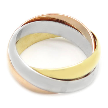 カルティエ Cartier トリニティ クラシック ホワイトゴールドXイエローゴールドXピンクゴールド K18WG K18YG K18PG #49(JP9) リング 指輪 3連 3カラー 9号