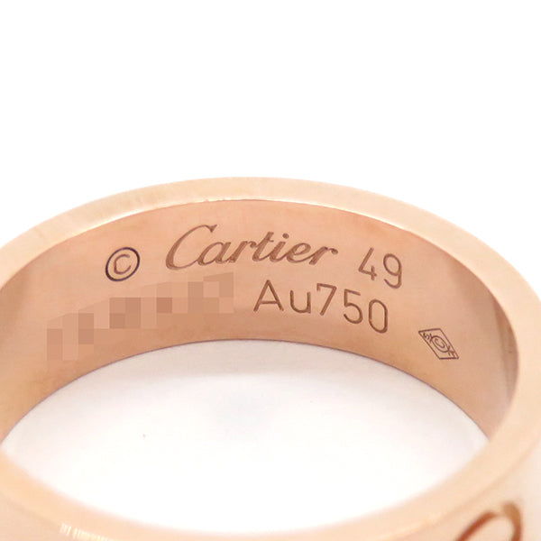 カルティエ Cartier ラブリング B4084849 ピンクゴールド K18PG #49(JP9) リング 指輪 LOVE Ring 750 18K PG 18金 9号