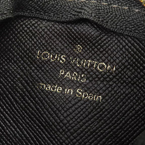 ルイヴィトン LOUIS VUITTON ポシェット クレ M92437 カーキ キャンバス コインケース ゴールド金具 キーチェーン付き 小銭入れ