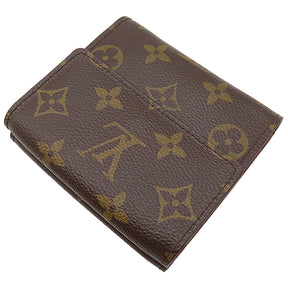 ルイヴィトン LOUIS VUITTON ポルトモネ ビエ カルトクレディ M61652 モノグラム モノグラムキャンバス 二つ折り財布 ゴールド金具 茶 Wホック財布