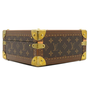 ルイヴィトン LOUIS VUITTON コフレ ジュワイアリー M20040 フューシャ モノグラムキャンバス 小物 ゴールド金具 茶 ジュエリーケース