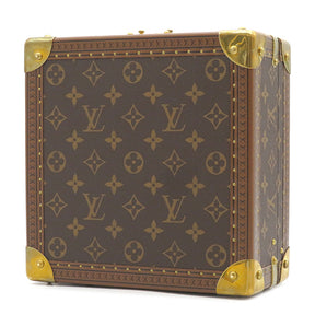 ルイヴィトン LOUIS VUITTON コフレ ジュワイアリー M20040 フューシャ モノグラムキャンバス 小物 ゴールド金具 茶 ジュエリーケース