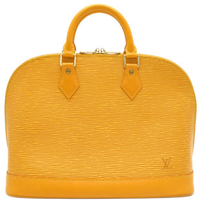 ルイヴィトン LOUIS VUITTON アルマ M52149 タッシリイエロー エピレザー ハンドバッグ ゴールド金具 黄色 鍵・パドロック欠品