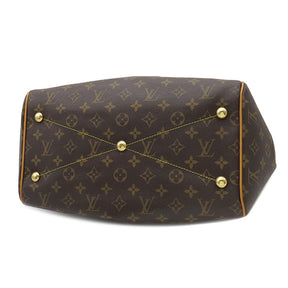 ルイヴィトン LOUIS VUITTON ティヴォリ GM M40144 モノグラム モノグラムキャンバス ハンドバッグ ゴールド金具 茶 肩掛け