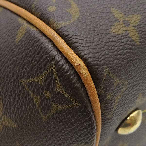 ルイヴィトン LOUIS VUITTON ティヴォリ GM M40144 モノグラム モノグラムキャンバス ハンドバッグ ゴールド金具 茶 肩掛け