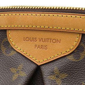 ルイヴィトン LOUIS VUITTON ティヴォリ GM M40144 モノグラム モノグラムキャンバス ハンドバッグ ゴールド金具 茶 肩掛け