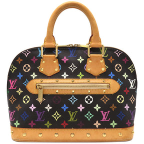 ルイヴィトン LOUIS VUITTON アルマPM M40444 ノワール モノグラムマルチカラー ハンドバッグ ゴールド金具 黒