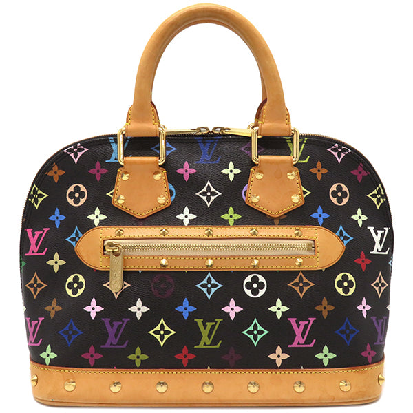 ルイヴィトン LOUIS VUITTON アルマPM M40444 ノワール モノグラムマルチカラー ハンドバッグ ゴールド金具 黒