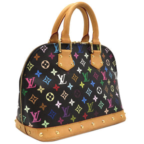 ルイヴィトン LOUIS VUITTON アルマPM M40444 ノワール モノグラムマルチカラー ハンドバッグ ゴールド金具 黒