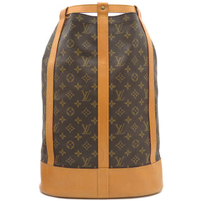 ルイヴィトン LOUIS VUITTON ランドネGM M42244 モノグラム モノグラムキャンバス ショルダーバッグ ゴールド金具 茶 巾着