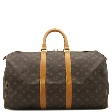 ルイヴィトン LOUIS VUITTON キーポル 45 M41428 モノグラム モノグラムキャンバス ボストンバッグ ゴールド金具 茶 鍵/パドロック/ネームタグ欠品