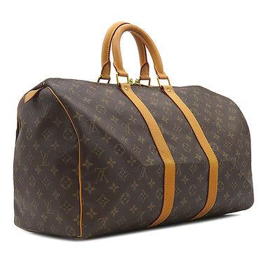 ルイヴィトン LOUIS VUITTON キーポル 45 M41428 モノグラム モノグラムキャンバス ボストンバッグ ゴールド金具 茶 鍵/パドロック/ネームタグ欠品